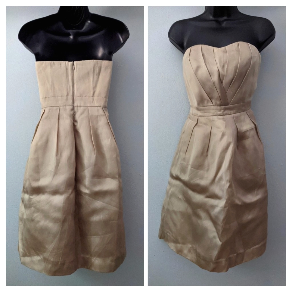 J. Crew Strapless Silk Cocktail Dress, Size 6